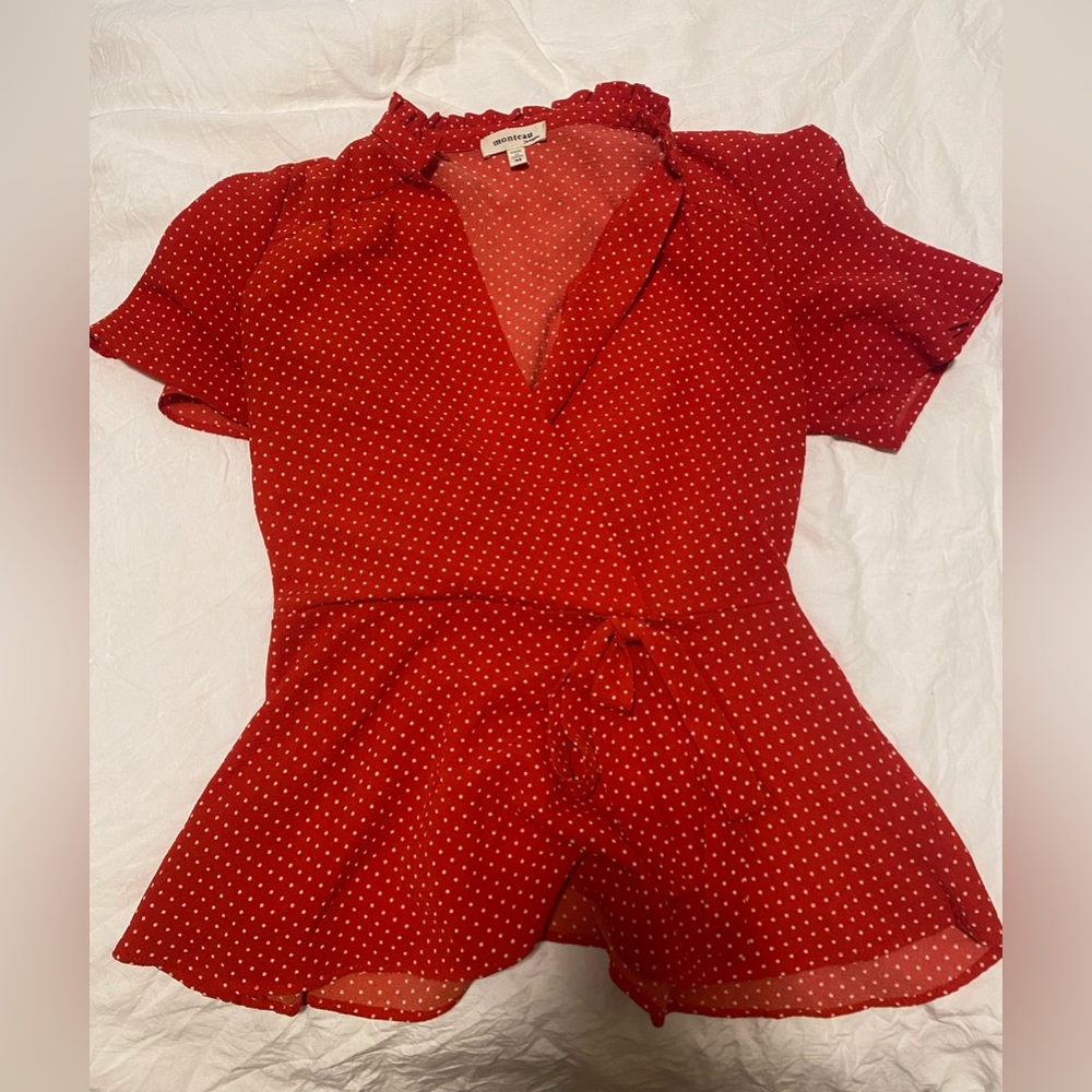 Polka dot blouse
